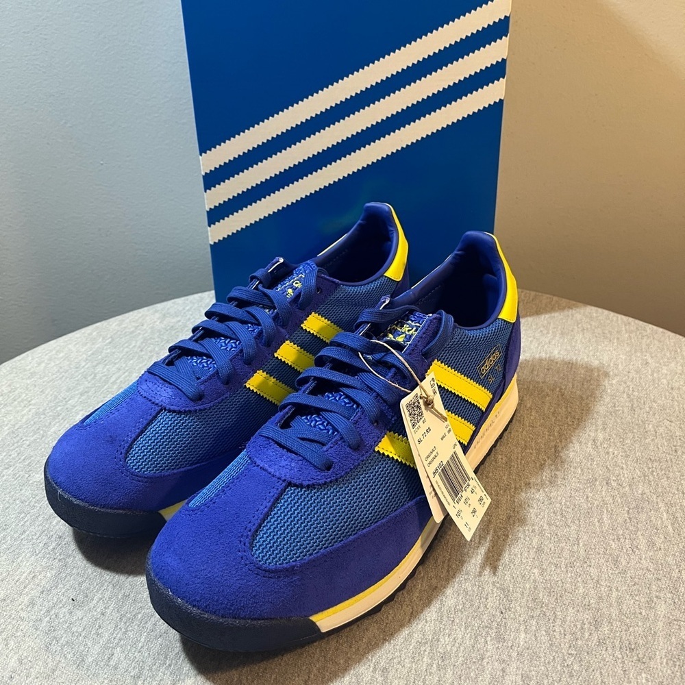 Adidas Originals SL 72 RS Semi Lucid Blue Pure Sulfur NBY Men' Size 11.5 JH5102 - Picture 1 of 11